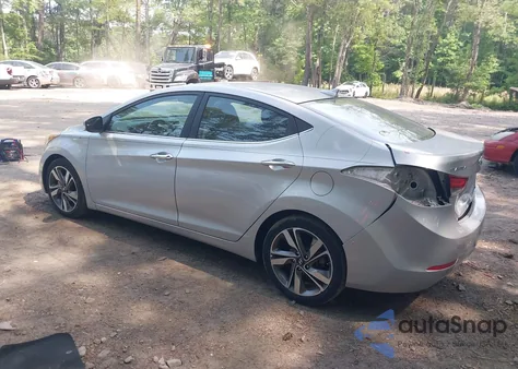 2014 Hyundai Elantra Limited from USA, damaged, VIN 5NPDH4AE3EH485174